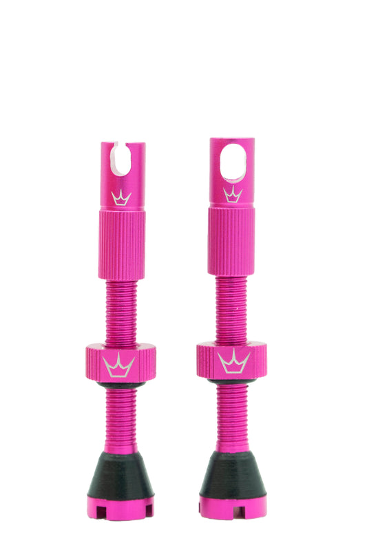 PEATY'S x Chris King MK2 Presta 60 mm (x2) Tubeless Ventile Pink