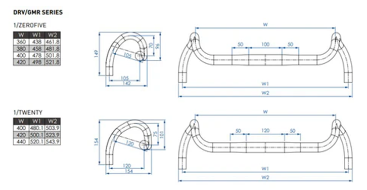 Kleiderbügel Gravel PROFILE DESIGN DRV/GMR Drop 105