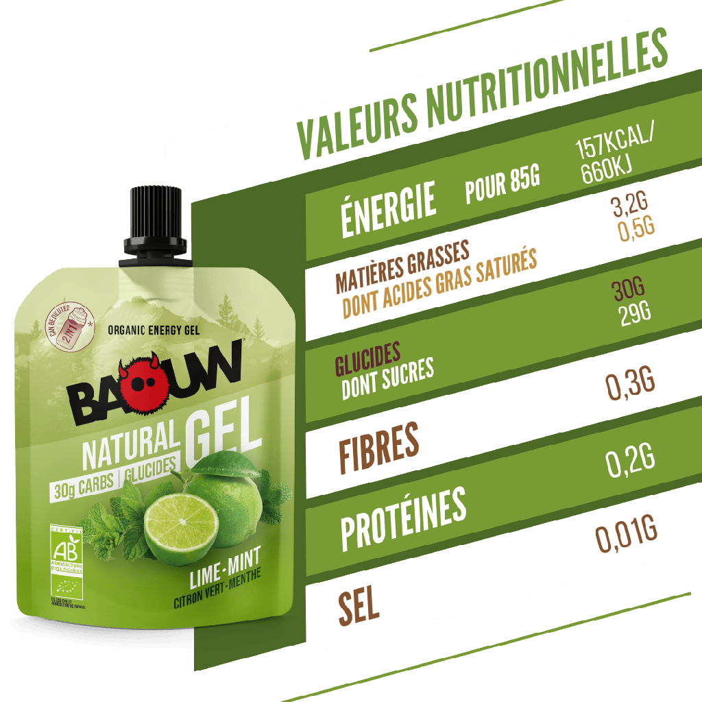 BAOUW BIO Energy Gel Limette/Minze (85g)
