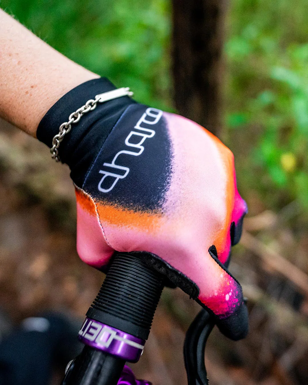 MTB-Handschuhe TRAIL FIREBIRD Women Schwarz/Koralle