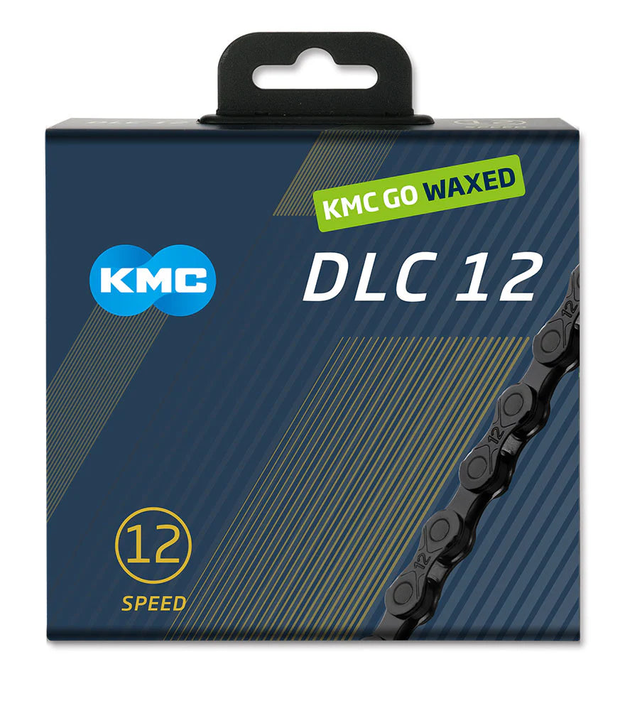 12-fach Kette KMC DLC 12 Waxed Schwarz Gewachst