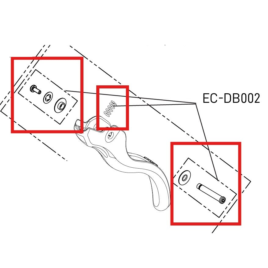 Schrauben und Muttern für Hebel CAMPAGNOLO EKAR / SUPER RECORD EPS / RECORD / CHORUS 12/13V