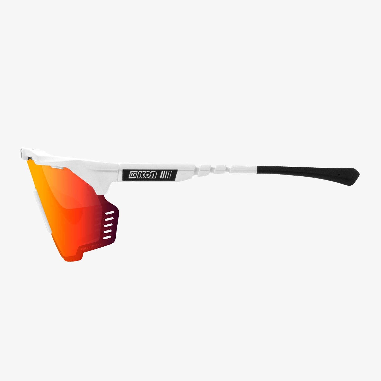 SCICON AEROSHADE KUNKEN Brille Weiß Multimirror Rot