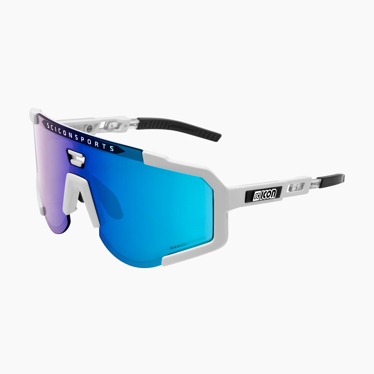 SCICON AEROSCOPE Brille Weiß Multimirror Blau