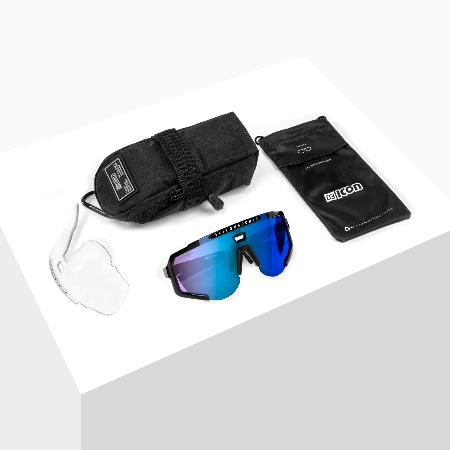 SCICON AEROSCOPE Brille Weiß Multimirror Blau