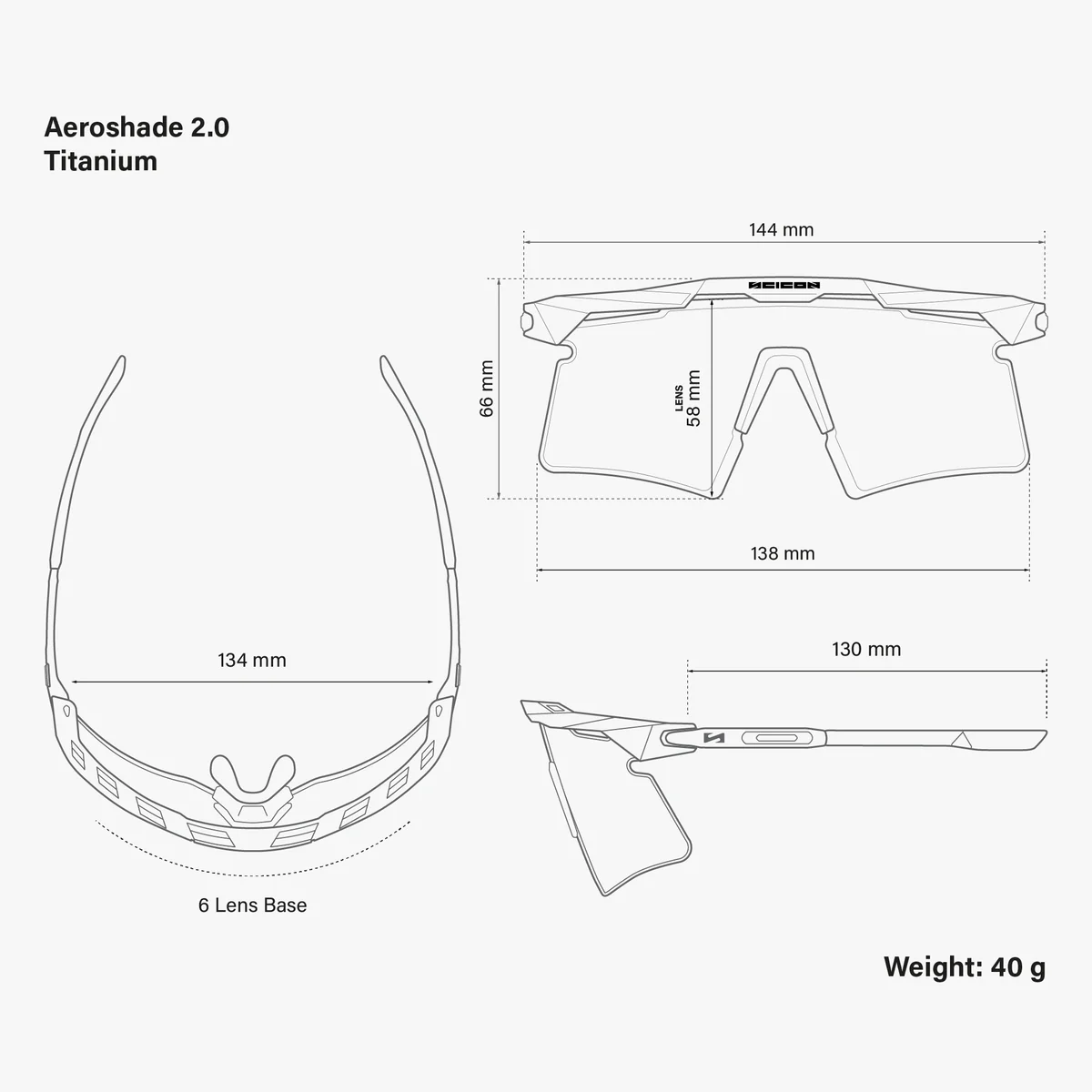 SCICON AEROSHADE 2.0 TITANIUM Brille Schwarz Crystal Gloss Photochromatisches Glas Blue Green