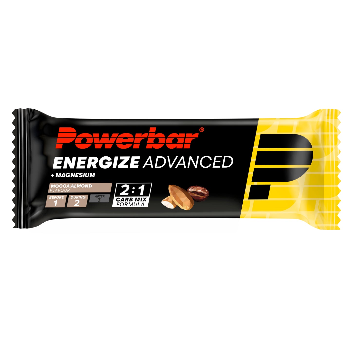 POWERBAR ENERGIZE ADVANCED Energie-Riegel (55g) Mandel Mocca