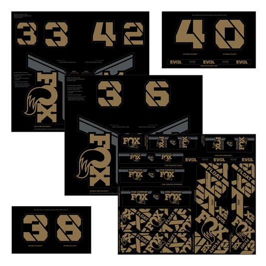 FOX Stickers Kit Gabel und Stoßdämpfer Kashima