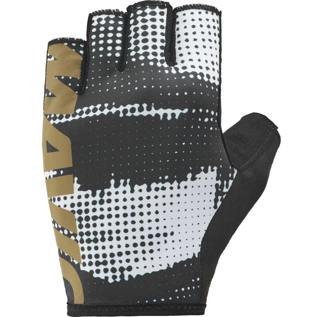 grafik handschuh Handschuhe Kurz MAVIC ESSENTIAL PADDED GRAPHIC Schwarz/Weiß – Probikeshop