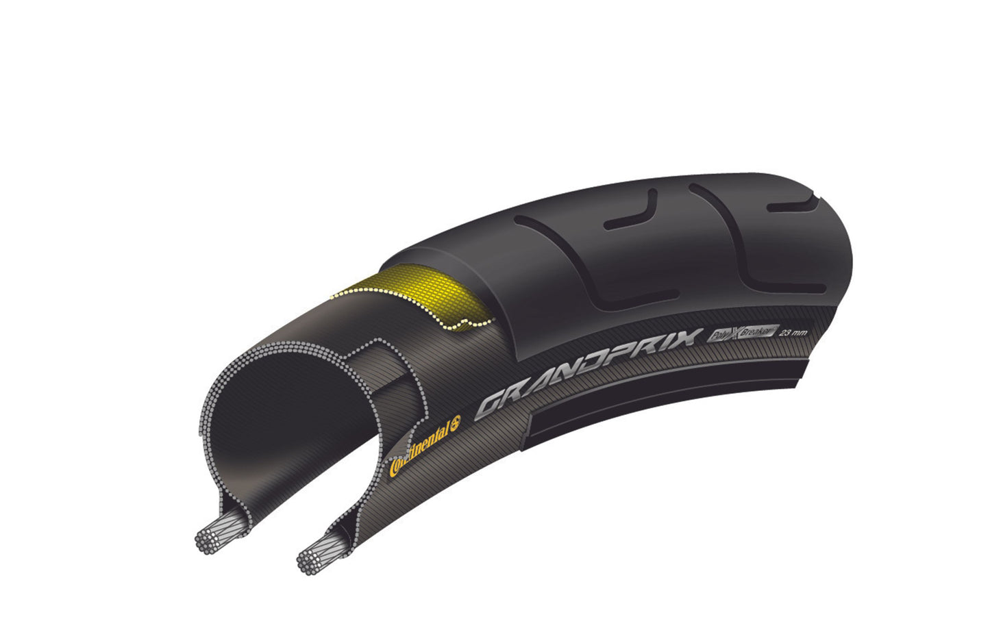Reifen CONTINENTAL GRAND PRIX 700c Tubetype Schwarz