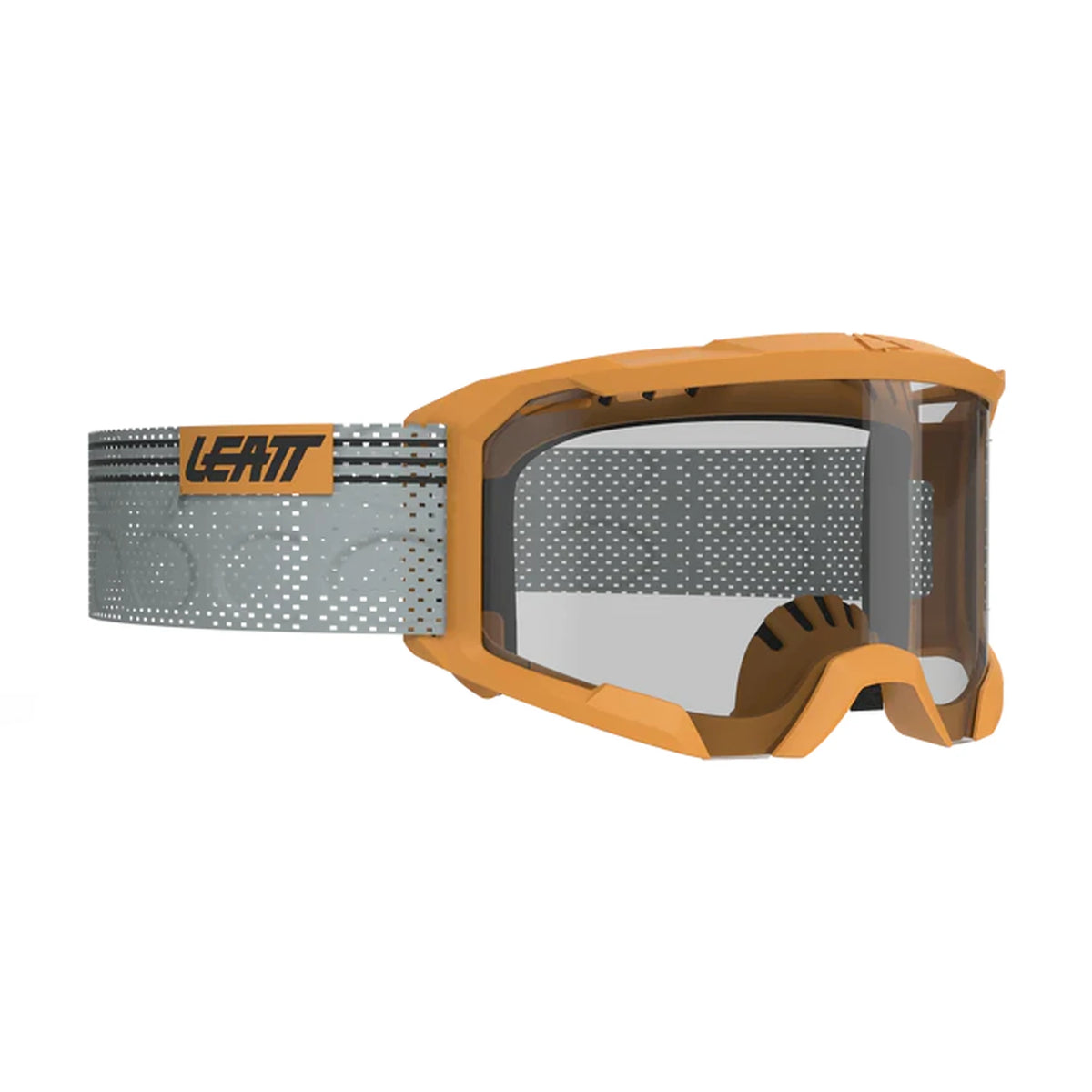Maske LEATT VELOCITY 4.0 MTB X-FLOW Gelb Transparentes Visier