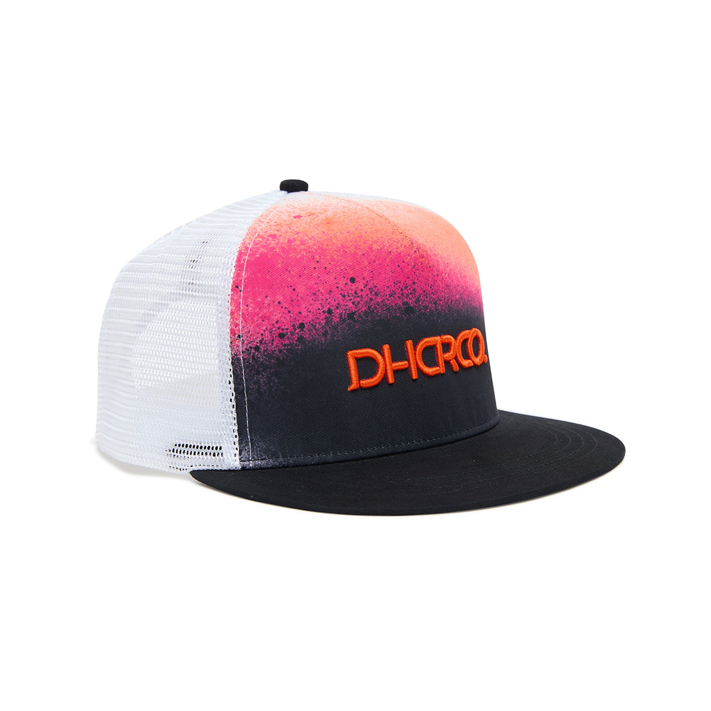 DHARCO FLAT BRIM TRUCKER BLACK SNAKE Cap Schwarz/Violett