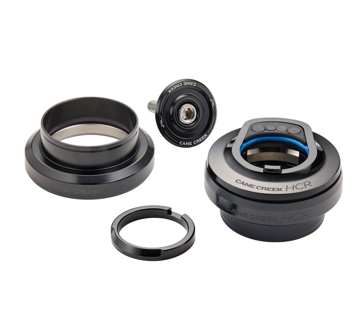 Externer konischer Steuersatz CANE CREEK Hellbender HCR 1"1/8–1,5" EC44/EC44 Schwarz