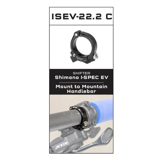 Befestigungsadapter WOLF TOOTH ShiftMount ISEV- 22 Shimano I-SPEC EV Shifter > Lenker 22 mm
