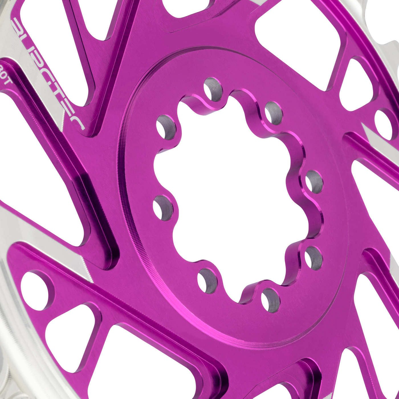 Mono Kettenblatt BURGTEC THICK THIN 12V BOOST Direct Mount 8 Schrauben T-Type Narrow Wide Offset 3mm Violett