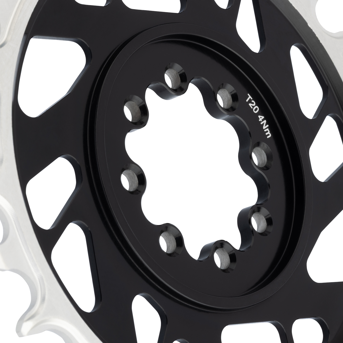 Mono Kettenblatt BURGTEC THICK THIN 12-fach BOOST Direct Mount 8 Schrauben T-Type Narrow Wide Offset 3mm Schwarz