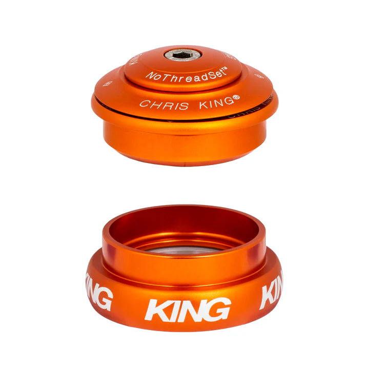 CHRIS KING INSET 8 1"1/8-1"1/4 ZS44/EC44 Orange Steuersatz CHRIS KING INSET 8 1"1/8-1"1/4 ZS44/EC44 Orange