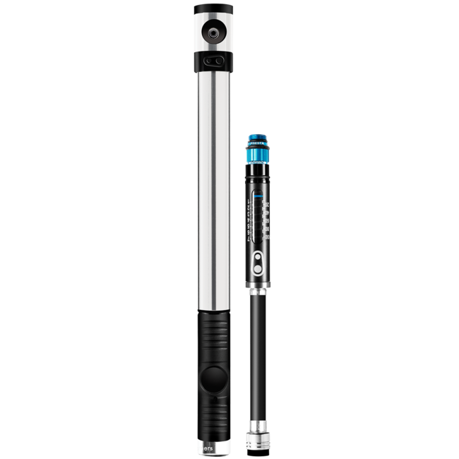 CRANKBROTHERS KLIC HP Handpumpe mit Manometer und Magnetschlauch