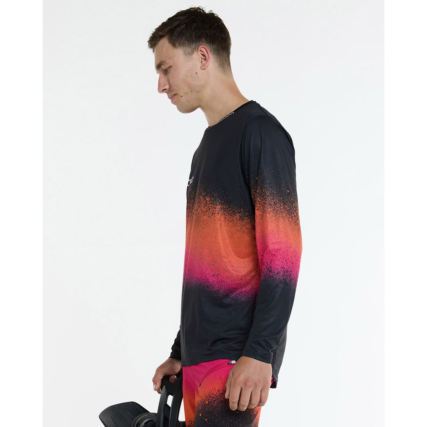 DHARCO BLACK SNAKE Trikot Langarm Schwarz/Orange