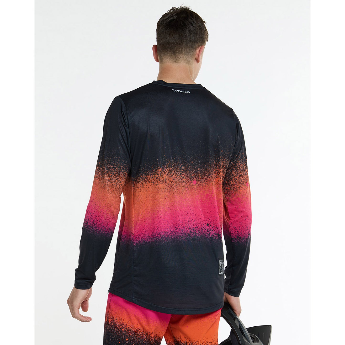 DHARCO BLACK SNAKE Trikot Langarm Schwarz/Orange