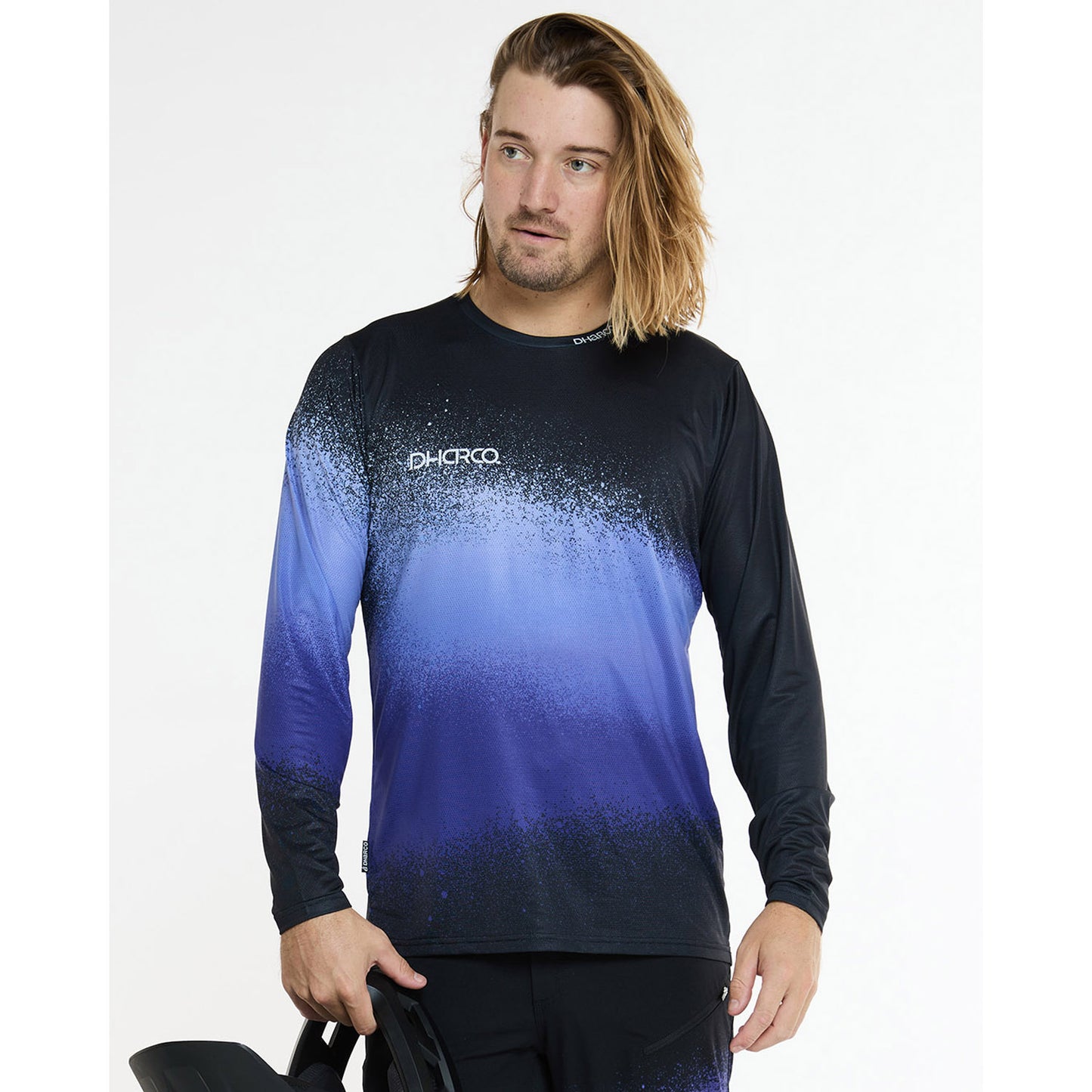 DHARCO ULTRA VIOLETT Trikot Langarm Schwarz/Violett
