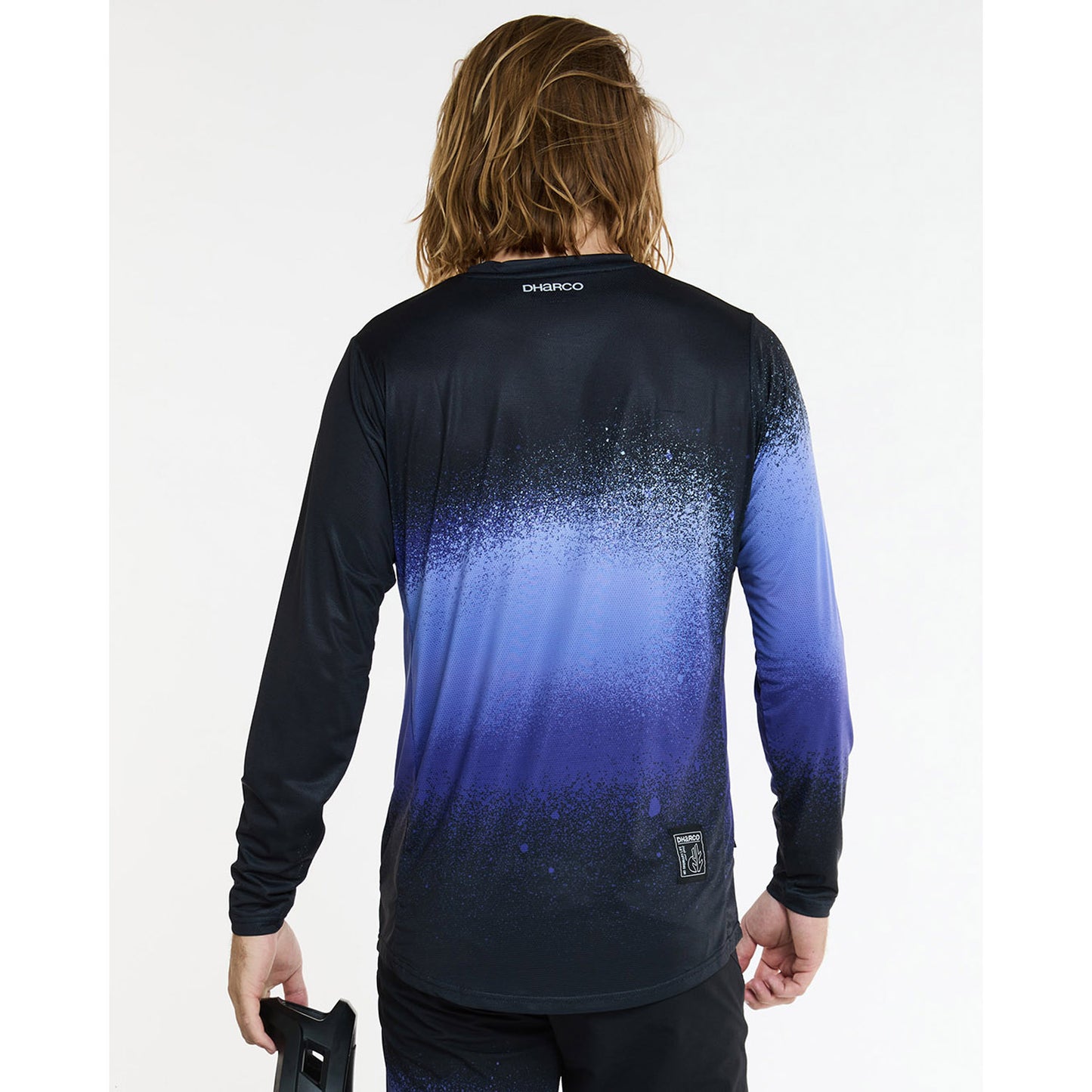 DHARCO ULTRA VIOLETT Trikot Langarm Schwarz/Violett