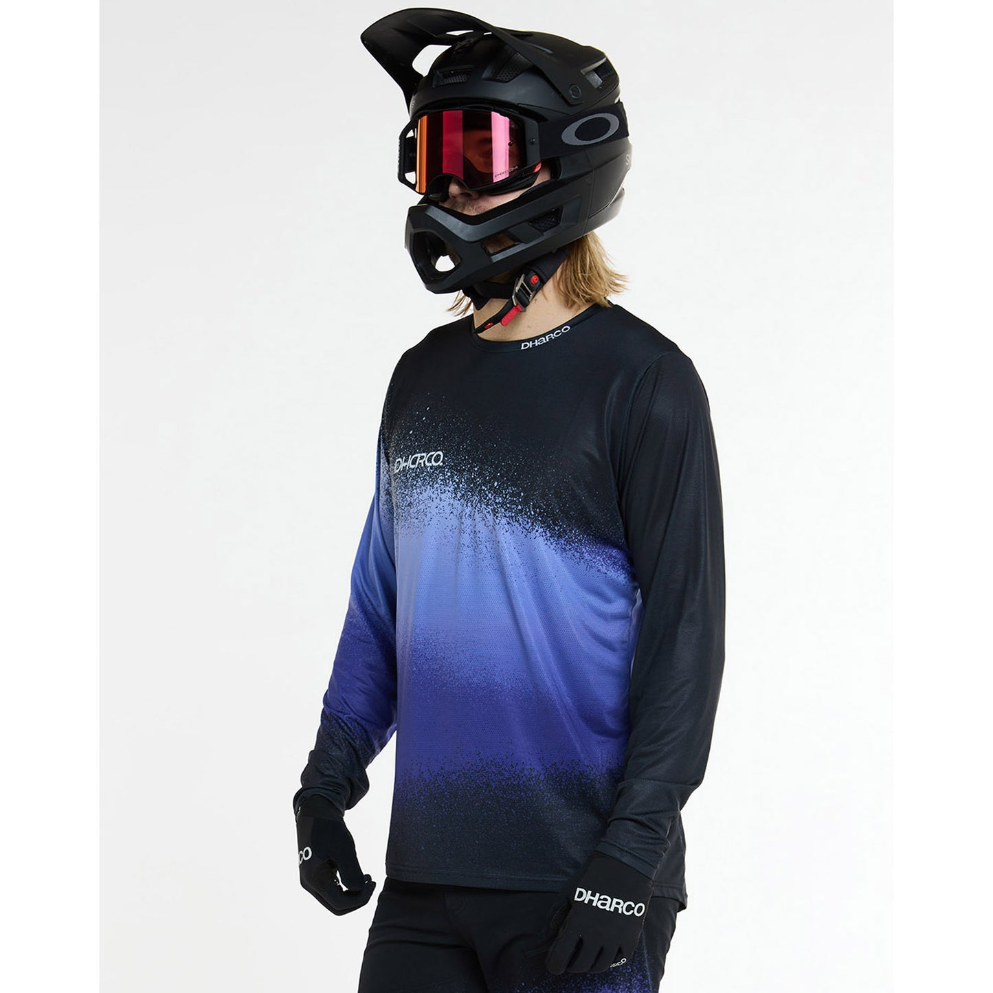DHARCO ULTRA VIOLETT Trikot Langarm Schwarz/Violett