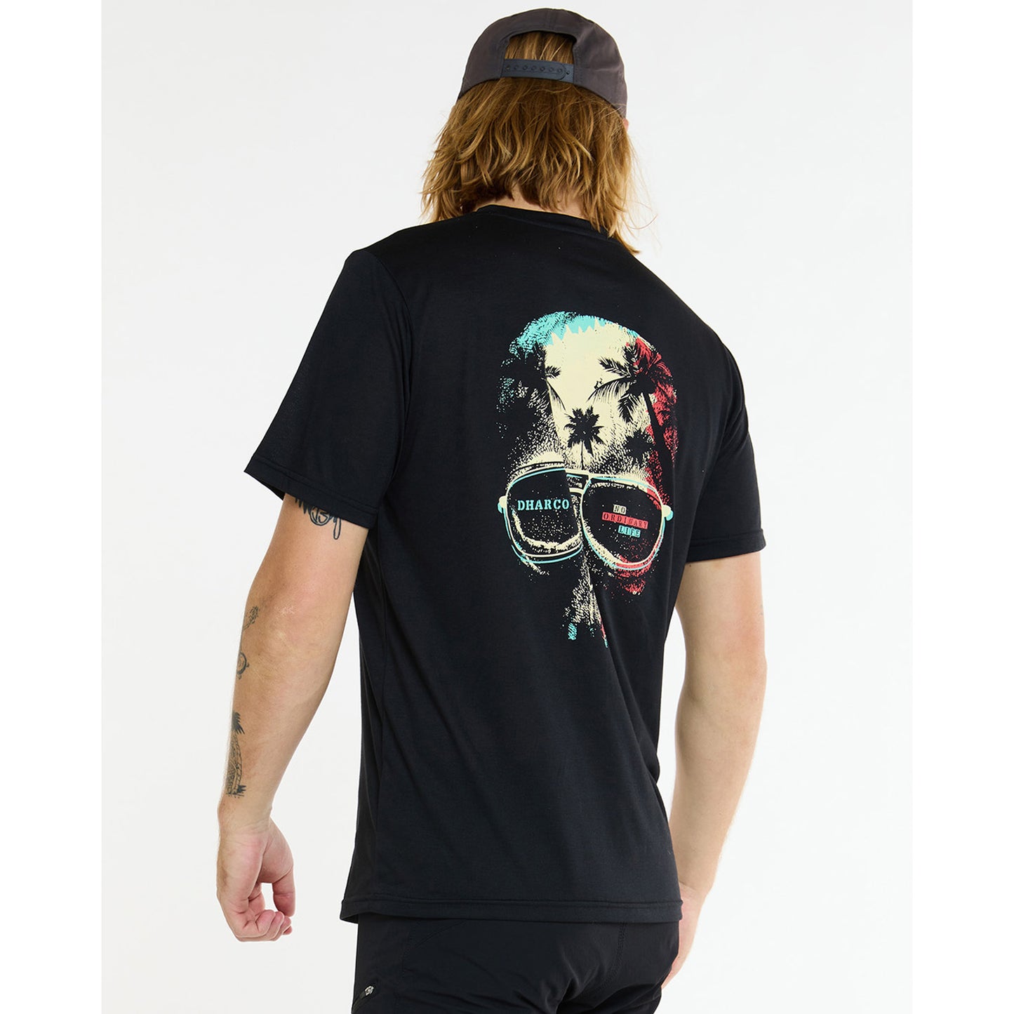 Trikot TECH TEE DHARCO EDDIE Kurzarm Schwarz