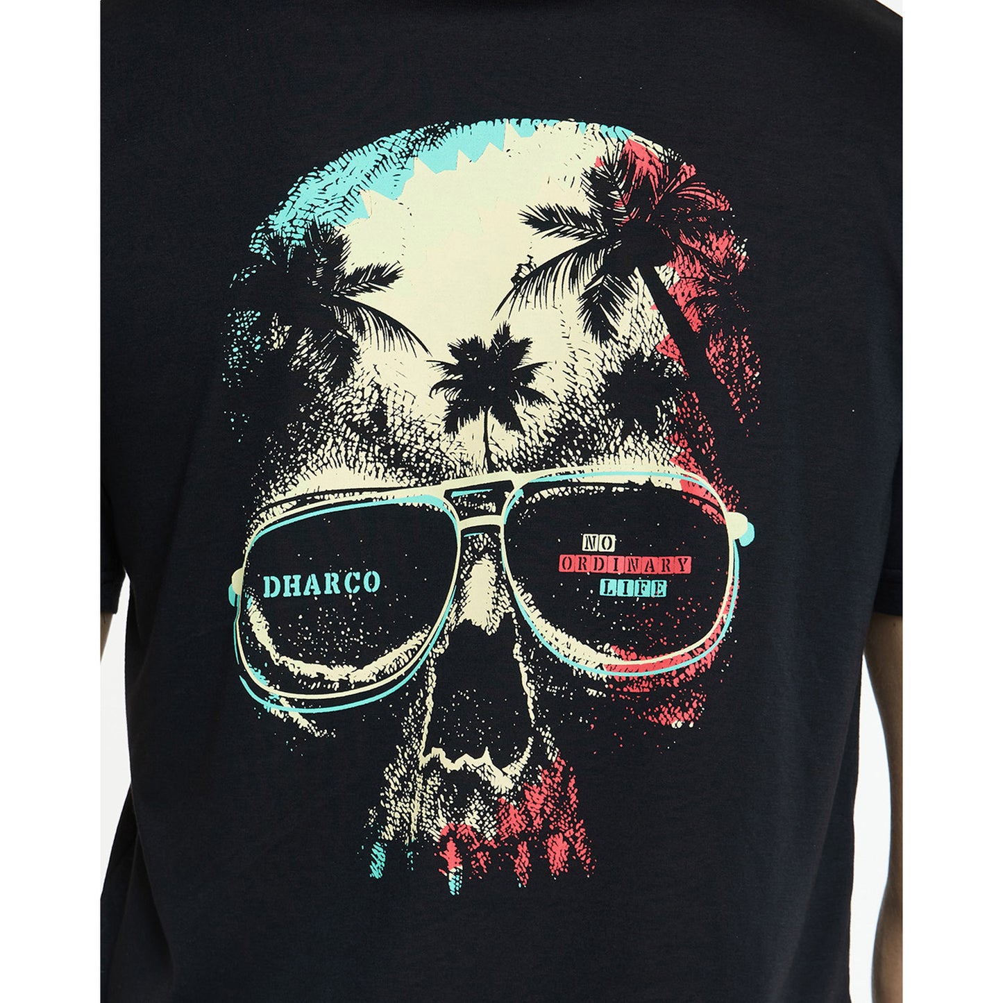 Trikot TECH TEE DHARCO EDDIE Kurzarm Schwarz