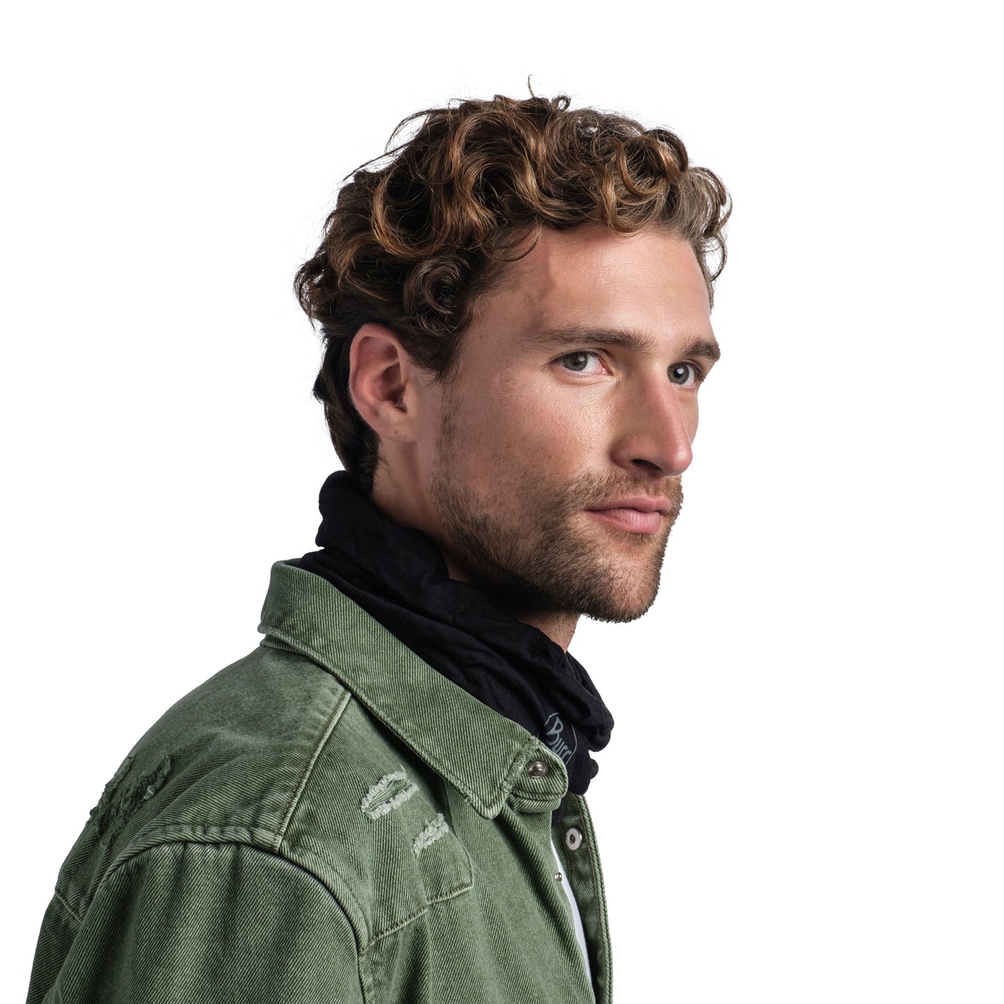BUFF MERINO LIGHTWEIGHT Nackenband Schwarz
