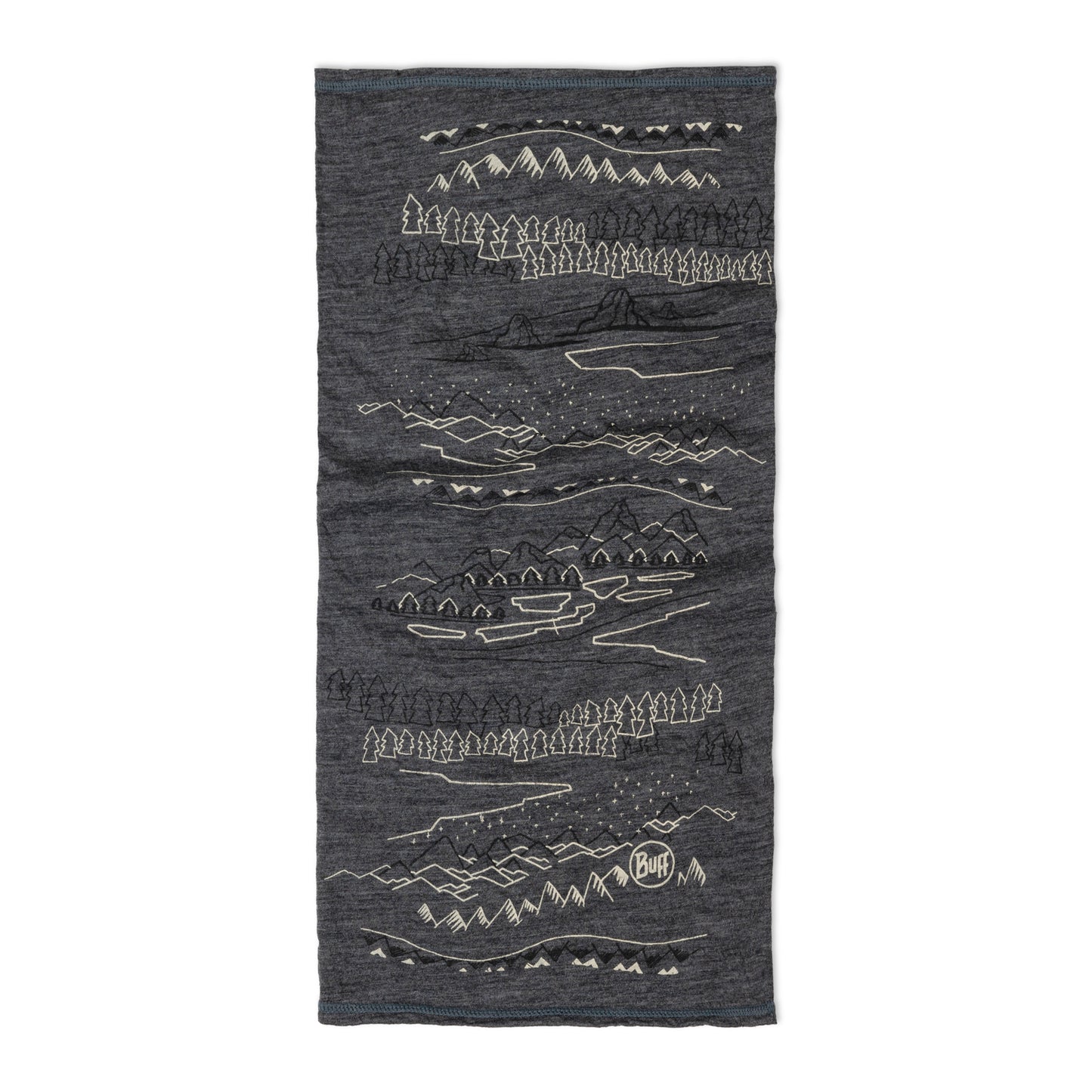 BUFF MERINO LIGHTWEIGHT PRINT Nackenband Grau