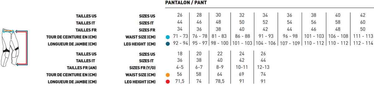 Pantalon SHOT Airy Sharp Enfant Blanc