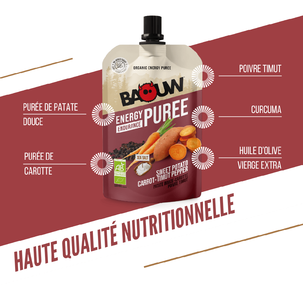 BAOUW Bio Energetisches Kartoffelpüree Rezept Salzig Süßkartoffel/Karotte/Pfeffer (90g)