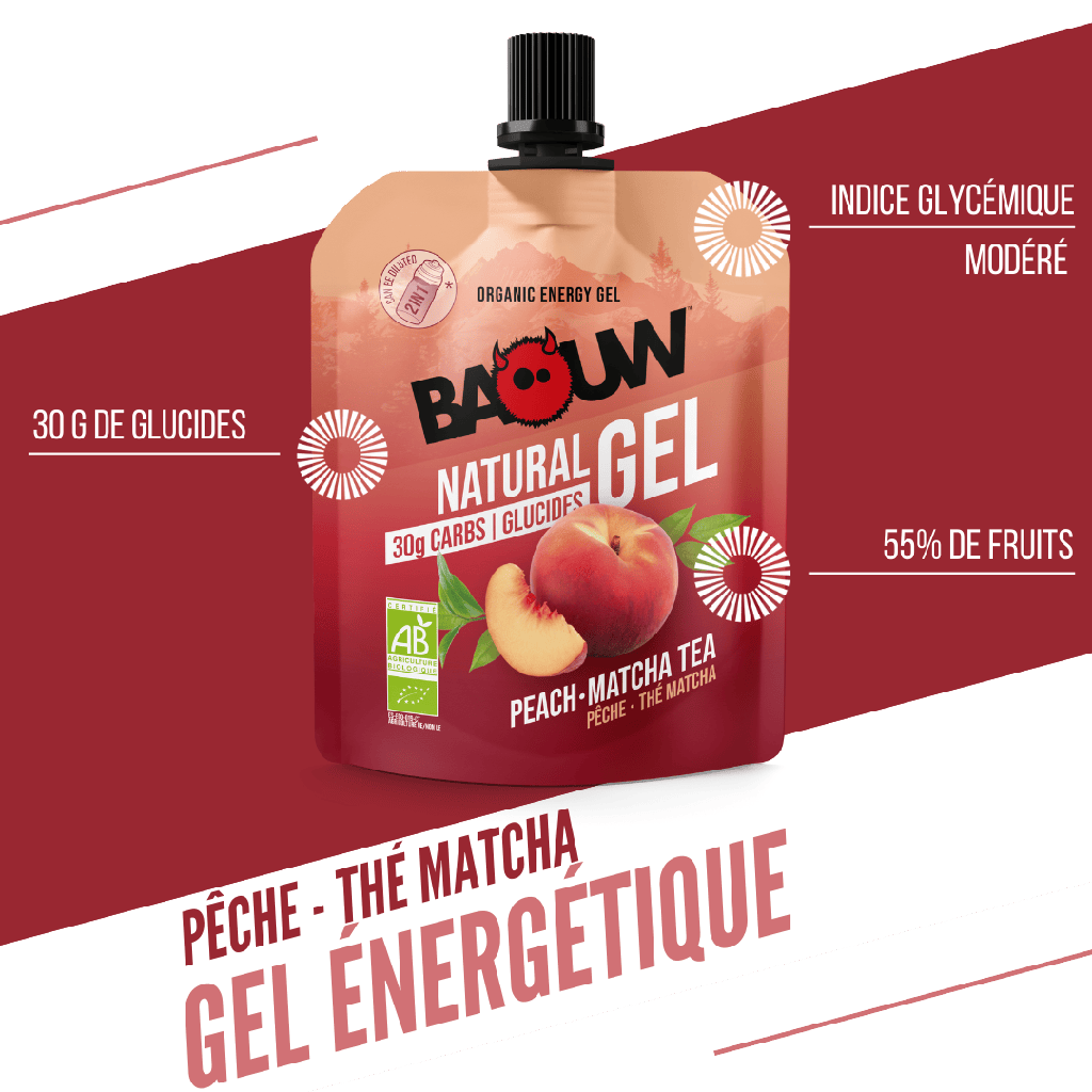 BAOUW BIO Energie-Gel Pfirsich-Tee Matcha (85g)