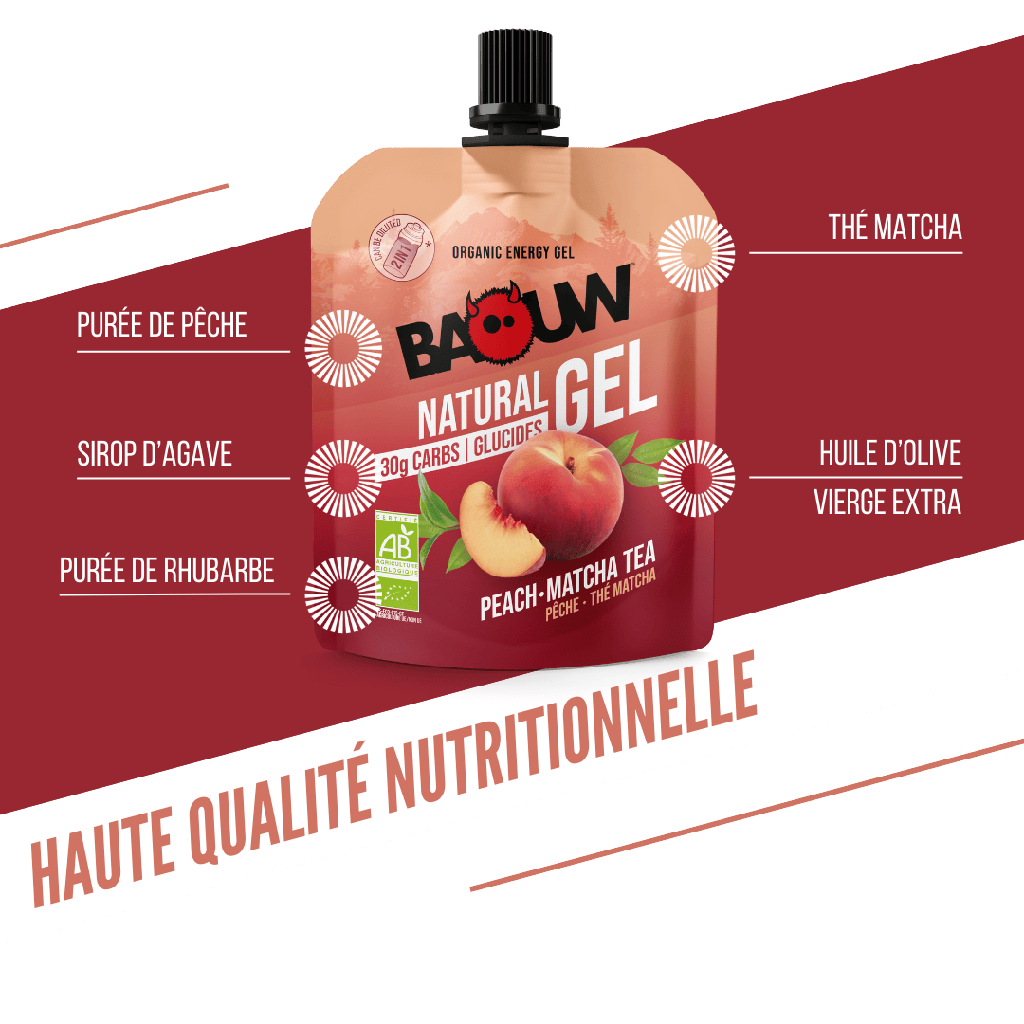 BAOUW BIO Energie-Gel Pfirsich-Tee Matcha (85g)