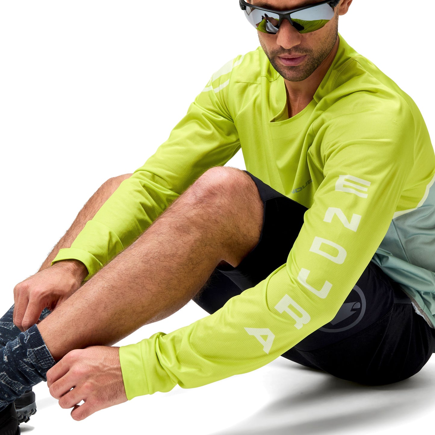 ENDURA CORE PRINTED Langarmtrikot Grün 2025