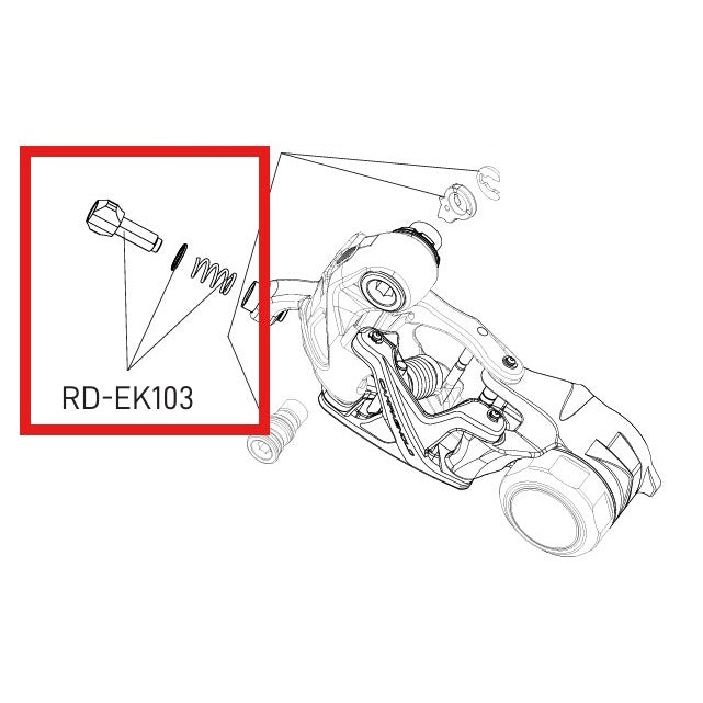 CAMPAGNOLO EKAR Hinterer Umwerfer Feder- und Schraubensatz