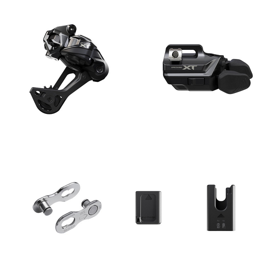 Upgrade Kit SHIMANO XT Di2 M8250 Wireless SGS Langer Gabelkopf Montage Hebel