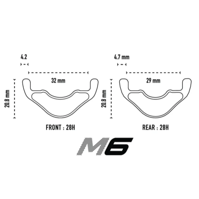 Felge Avant ENVE M6 29" 32mm