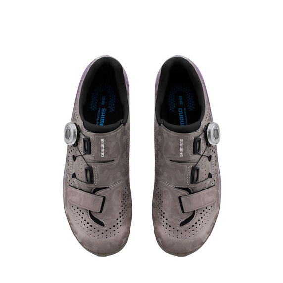 Gravel SHIMMANO RX600 Women's Shoes Grau /Violett
