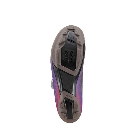 Gravel SHIMMANO RX600 Women's Shoes Grau /Violett