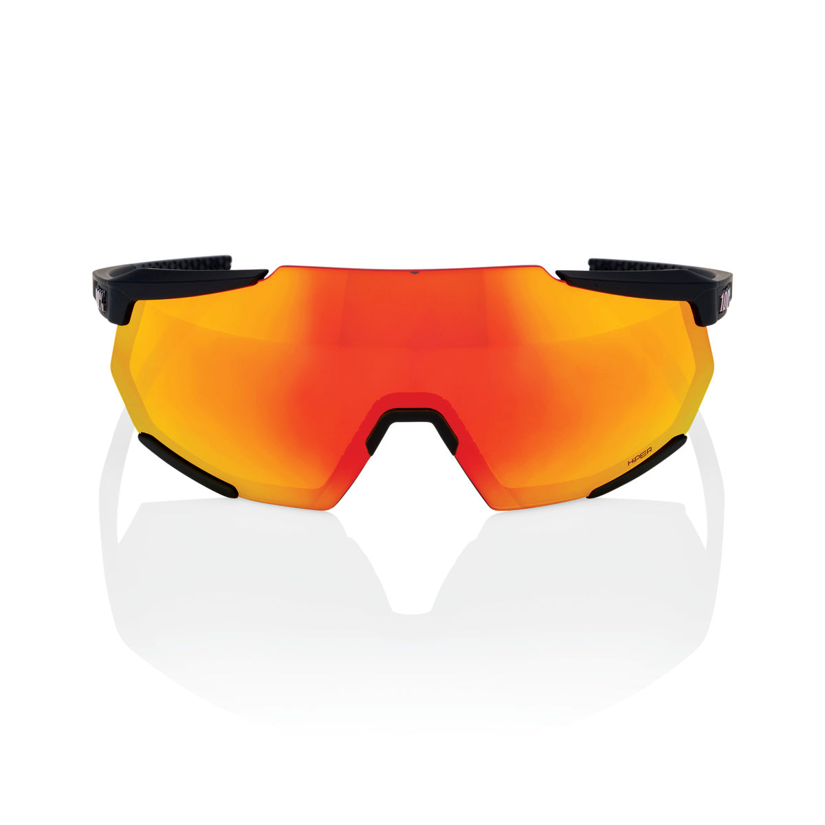 100% RACETRAP 3.0 Soft Tact Schwarz Hiper Multilayer Spiegel Brille Rot