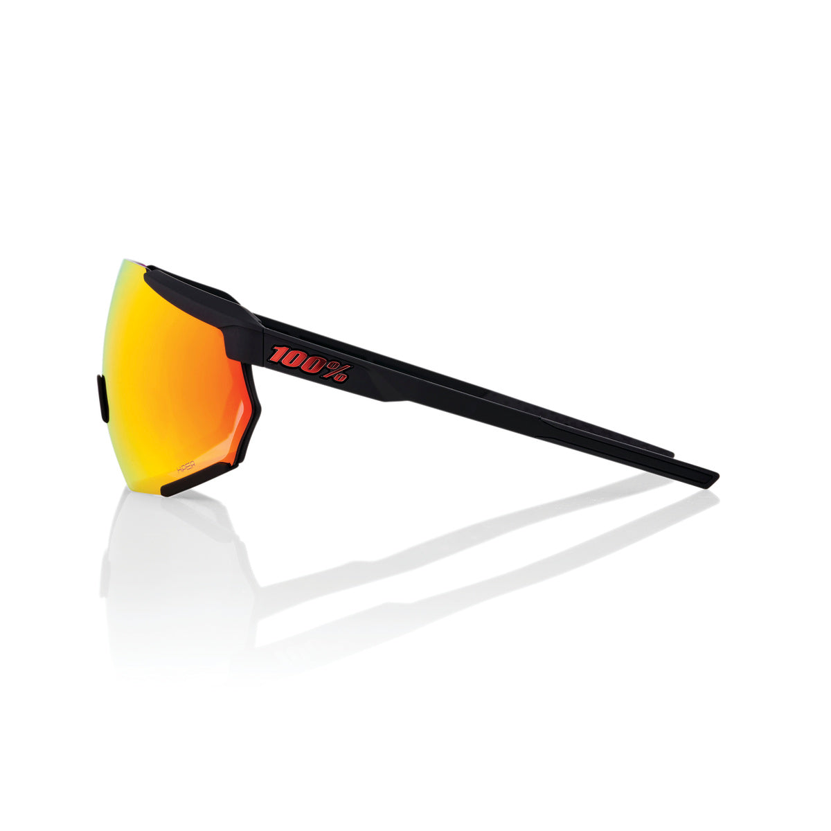 100% RACETRAP 3.0 Soft Tact Schwarz Hiper Multilayer Spiegel Brille Rot