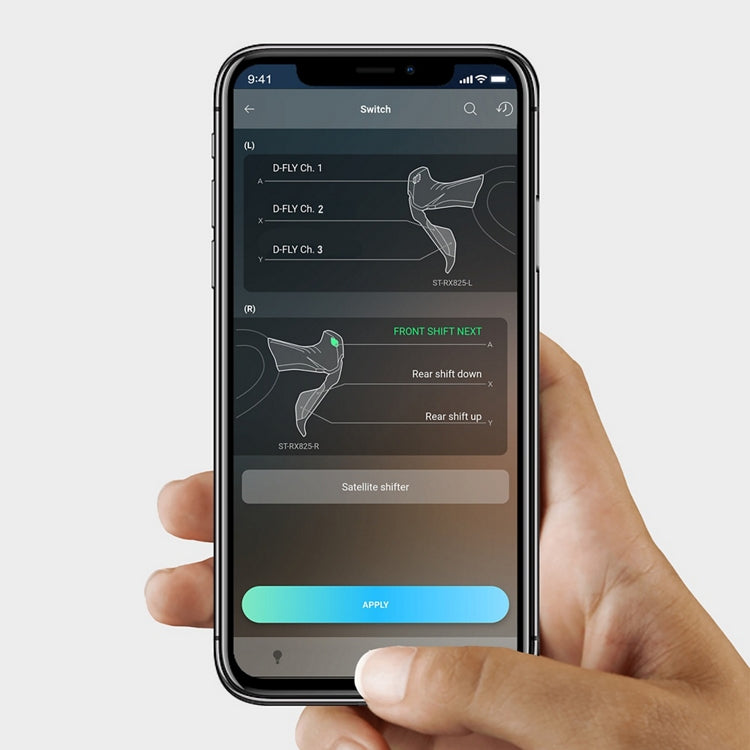 Hebel rechts und Bremssattel hinten SHIMANO GRX 717 12V embargo 16/12