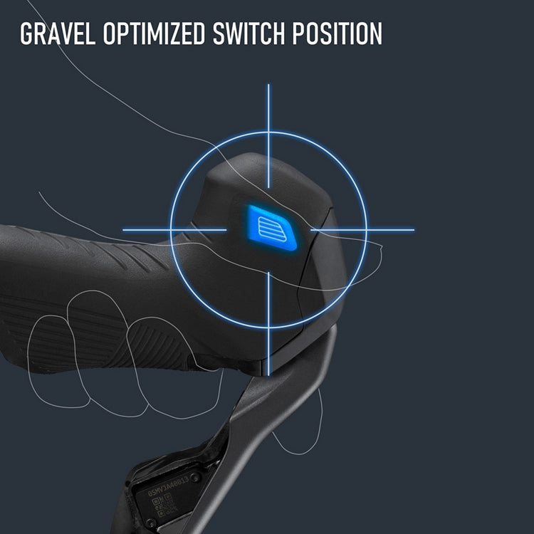 Bremshebel rechts und Bremssattel hinten SHIMANO GRX RX825 12-fach