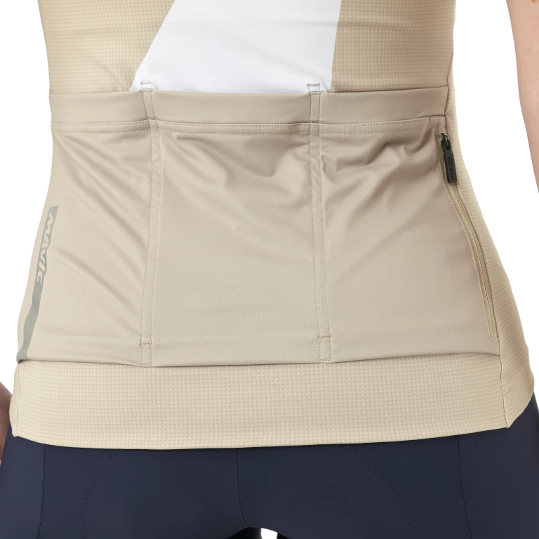MAVIC AKSIUM GRAPHIC Trikot Kurzarm Frau Beige