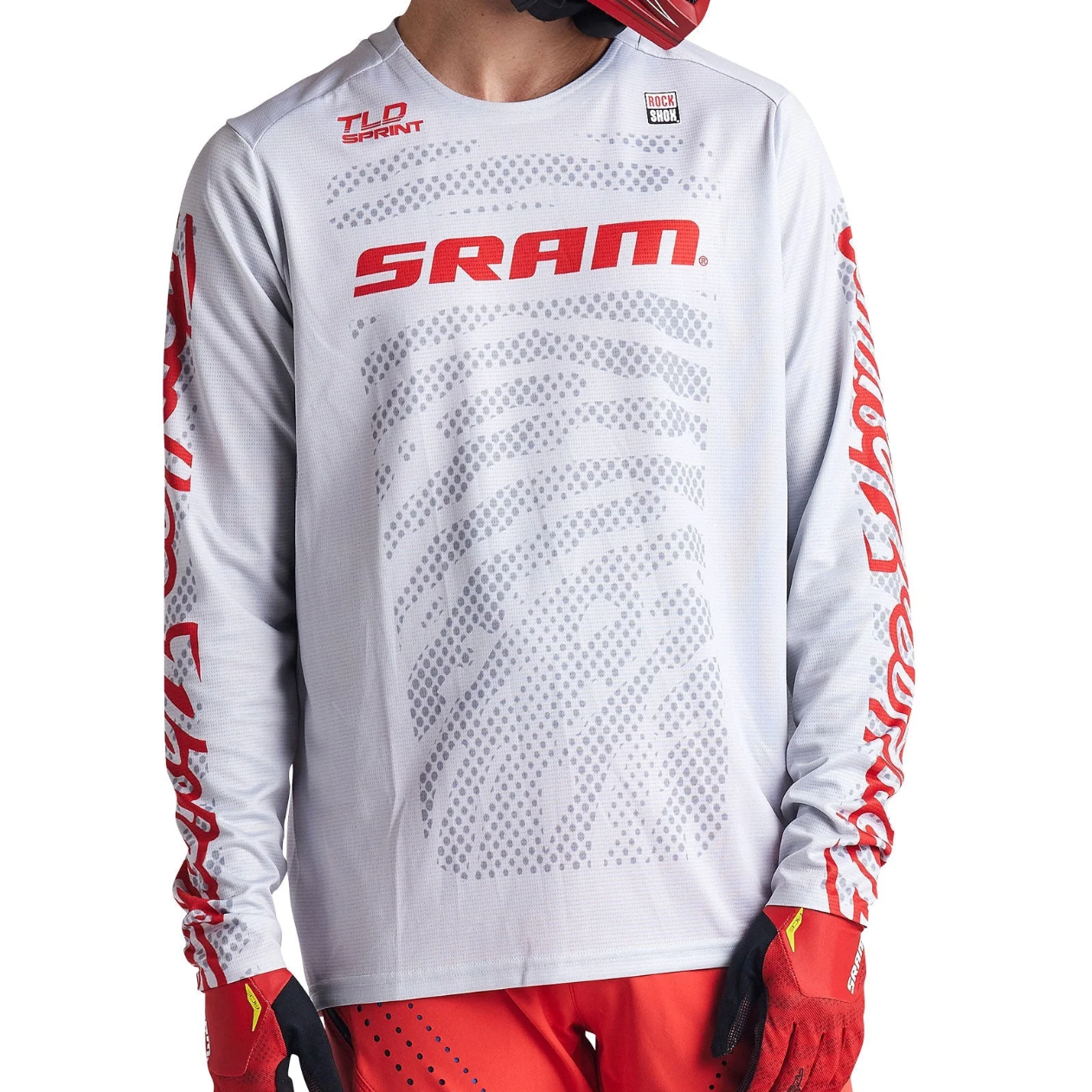 TROY LEE DESIGNS SPRINT SRAM Langarmtrikot Weiß