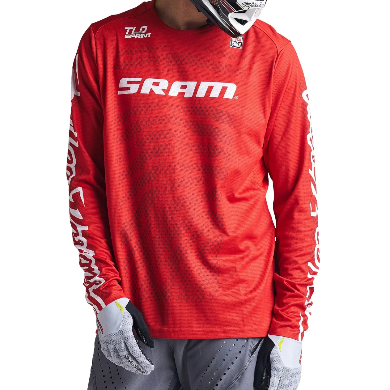 TROY LEE DESIGNS SPRINT SRAM Langarm Trikot Rot
