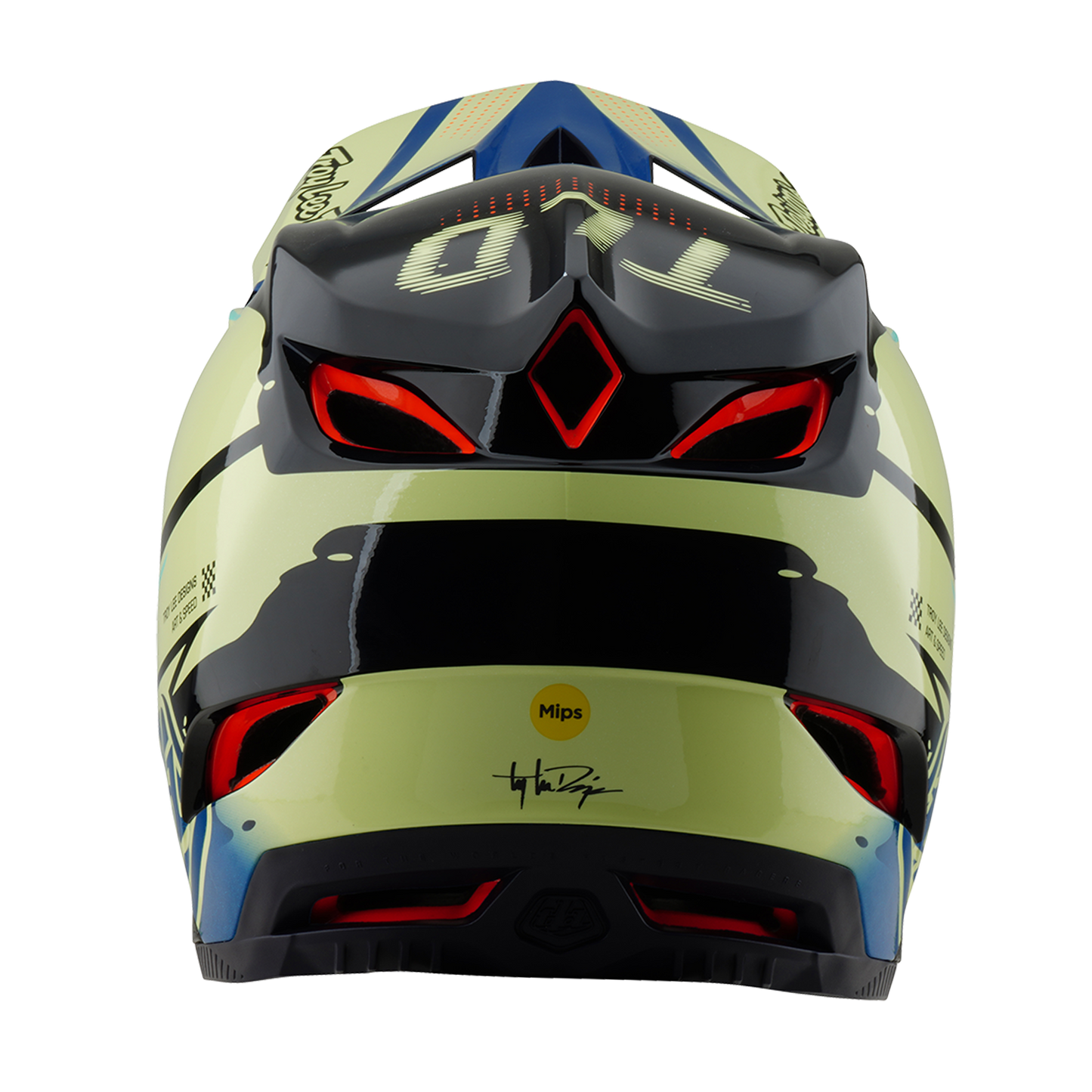 MTB-Helm TROY LEE DESIGNS D4 COMPOSITE MIPS Drip Gelb