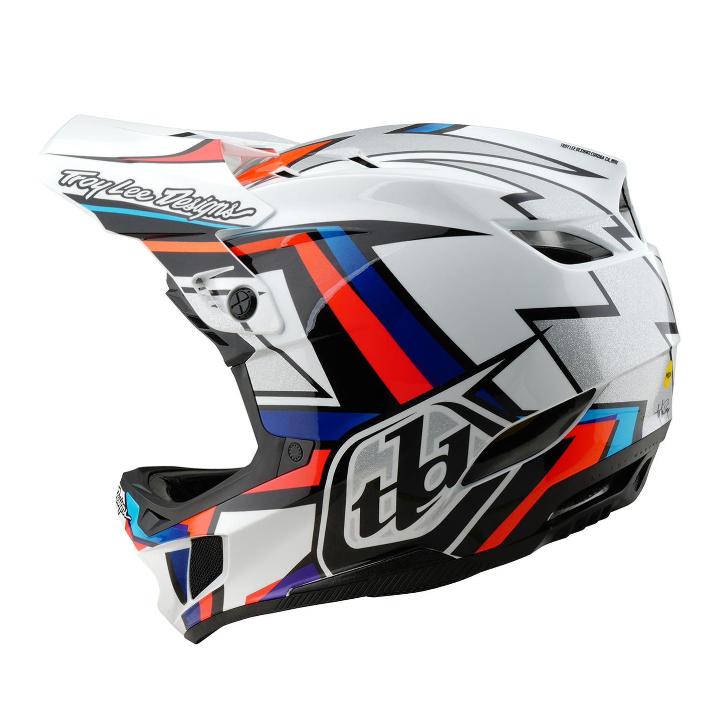 MTB-Helm TROY LEE DESIGNS D4 COMPOSITE FRAMES Weiß/Grau 2025
